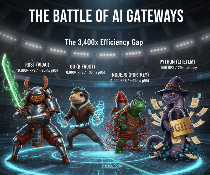 Rust vs. Python for AI Infrastructure: Bridging a 3,400x Performance Gap